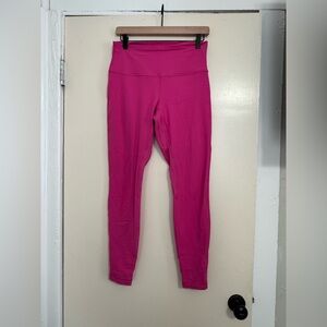 Lululemon Athletica Women's Bright Pink Leggings